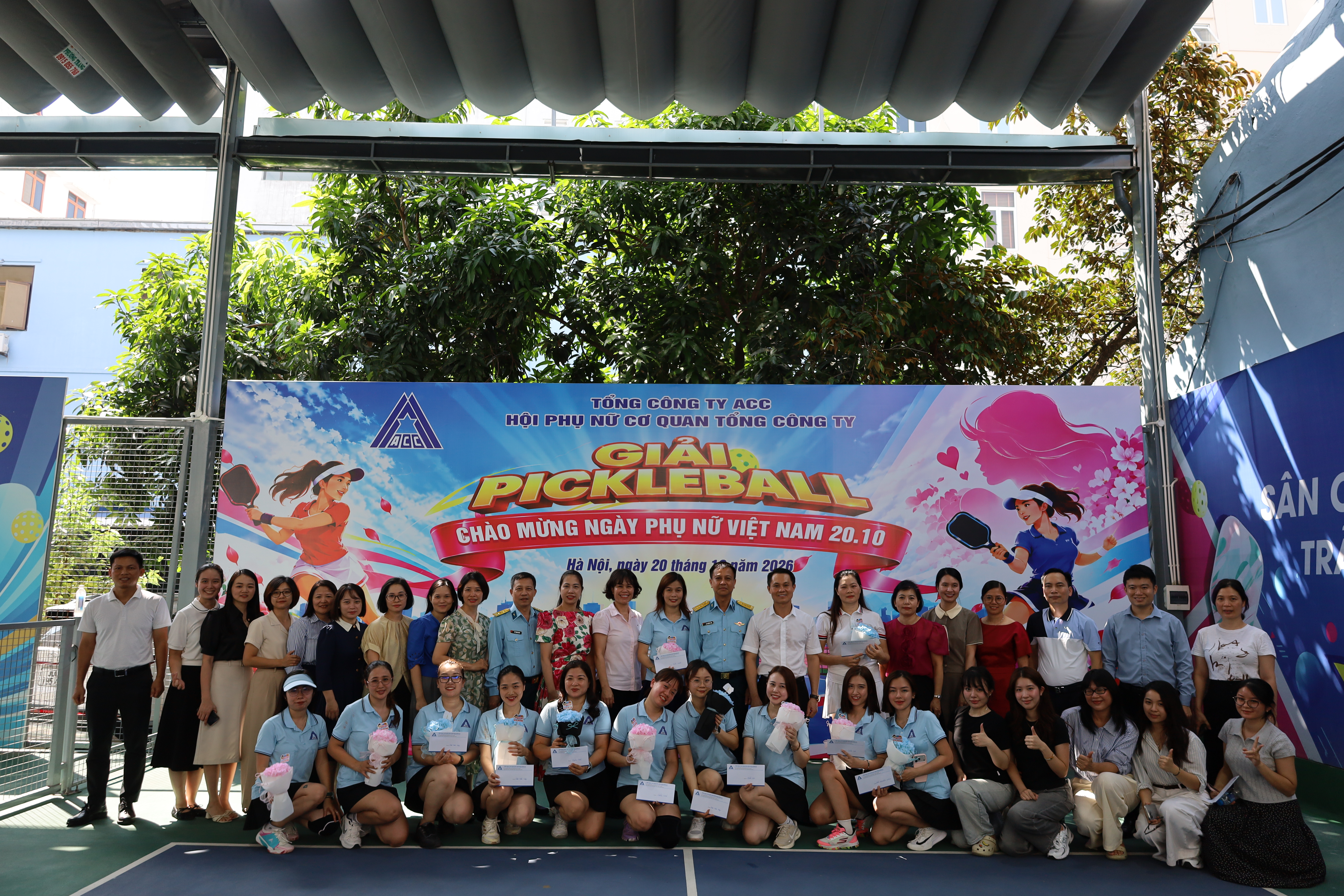 Hội phụ nữ Cơ quan Tổng công ty tổ chức Giải Pickleball chào mừng ngày Phụ nữ Việt Nam 20/10