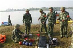 Diễn tập rà phá bom mìn