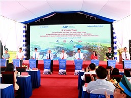 Khởi công xây dựng công trình “Mở rộng sân đỗ máy bay, Cảng hàng không quốc tế Cát Bi - giai đoạn 2”